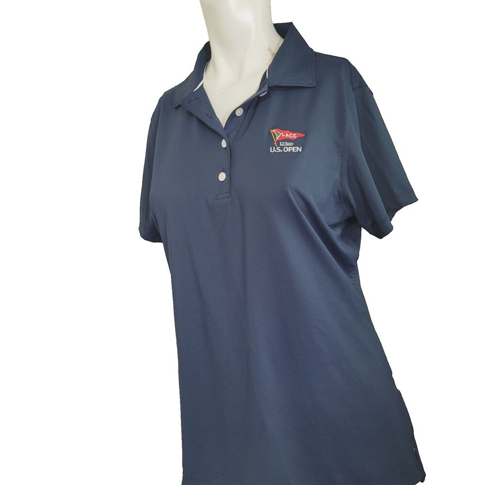 Peter Millar Large polo shirt sun protection UPF 50 navy blue LACC 123rd US